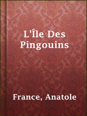 cover image of L'Île Des Pingouins